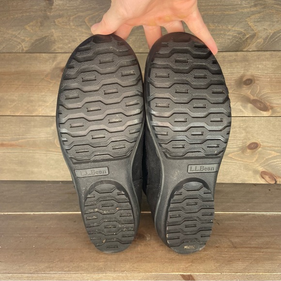 Ll bean tek 2.5 womens size 9.5 boots black Waterproof lined fur snow shoes - Picture 7 of 8